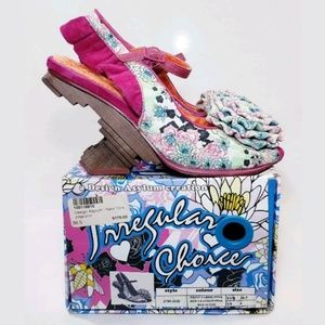 Rare! Irregular Choice Wedge Heels, Size 6